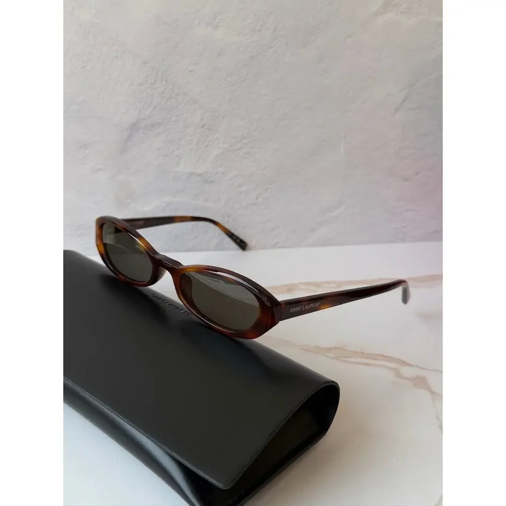 NEW Saint Laurent SL871 Sue Havana Brown Cat Eye Sunglasses